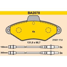 Comprar Juego de pastillas de freno de Barum BA2078 a bajo precio de 56,91 €