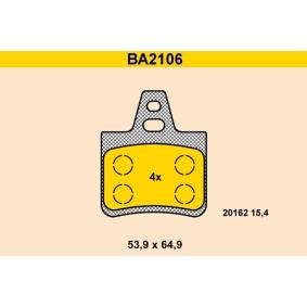 Comprar Juego de pastillas de freno de Barum BA2106 a bajo precio de 35,24 €