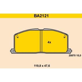 Comprar Juego de pastillas de freno de Barum BA2121 a bajo precio de 50,91 €