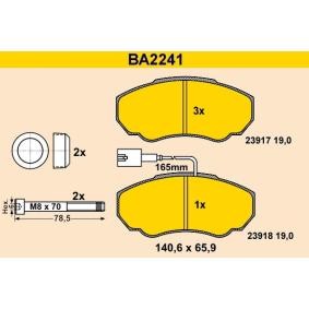 Køb Bremseklodser af Barum BA2241 til den lave pris 615,80 DKK