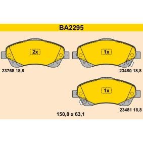 Comprar Juego de pastillas de freno de Barum BA2295 a bajo precio de 70,17 €
