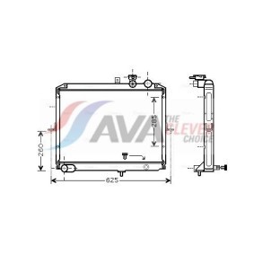 Achetez des Radiateur du moteur AVA COOLING SYSTEMS DU2010 à prix pour 1054,38 €