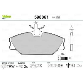 Bremsbeläge 598061 von VALEO günstig für 35,24 € online kaufen