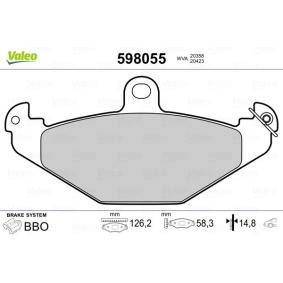 Bremsbeläge 598055 von VALEO günstig für 33,30 € online kaufen