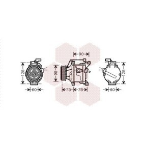 Acquista Compressore aria condizionata da VAN WEZEL 5300K468 a buon mercato per soli 853,96 €