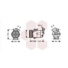 Acquista Compressore aria condizionata da VAN WEZEL 1300K334 a buon mercato per soli 477,54 €