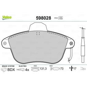Bremsbeläge 598028 von VALEO günstig für 32,76 € online kaufen