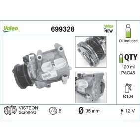 Klimakompressor 699328 von VALEO günstig für 310,00 € online kaufen