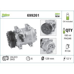 Klimakompressor 699261 von VALEO günstig für 287,50 € online kaufen