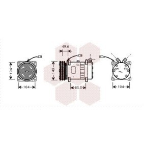 Acquista Compressore aria condizionata da VAN WEZEL 1700K373 a buon mercato per soli 622,09 €