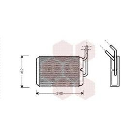 Achetez des Radiateur de chauffage de chez VAN WEZEL en ligne pour Twingo I Van (S06) à prix modérés
