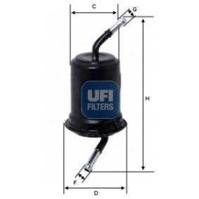 Comprar Filtro combustible de UFI 31.520.00 a bajo precio de 15,16 €