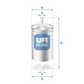 Achetez des Filtre à carburant UFI 31.611.00 à prix pour 9,32 €