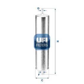 Compre Filtro de combustível da UFI 31.838.00 a um preço baixo por 19,88 €