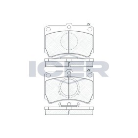 Bremsbeläge 180756 von ICER günstig für 10,35 € online kaufen