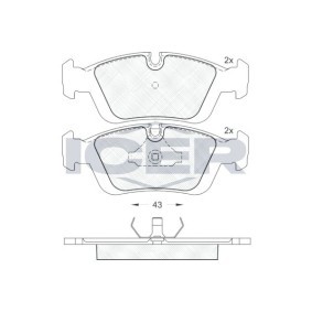 Compre Pastilhas de travão da ICER 180801 a um preço baixo por 22,15 €