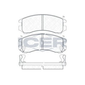 Comprar Juego de pastillas de freno de ICER 180810 a bajo precio de 13,82 €