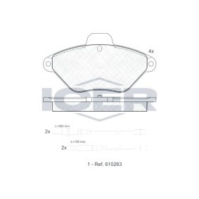 Bremsbeläge 180921 von ICER günstig für 21,21 € online kaufen