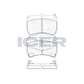 Bremsbeläge 180970 von ICER günstig für 17,97 € online kaufen