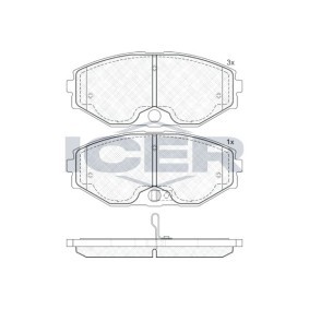 Achetez des Plaquettes de frein ICER 181569 à prix pour 19,14 €