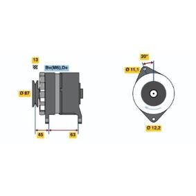 Lichtmaschine für IVECO von BOSCH