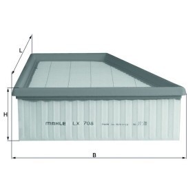 Køb Luftfilter af KNECHT LX 708 til den lave pris 140,10 DKK