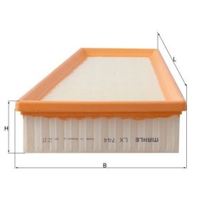 Luftfilter LX 744 von KNECHT günstig für 17,47 € online kaufen