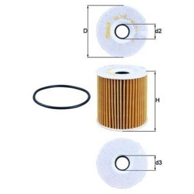 Ölfilter OX 149D von KNECHT günstig für 25,02 € online kaufen