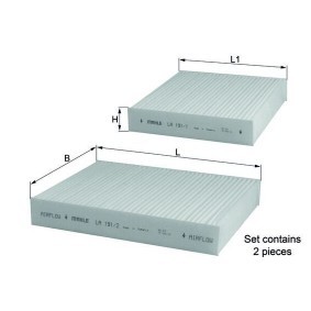 Innenraumfilter LA 191/S von KNECHT günstig für 16,09 € online kaufen