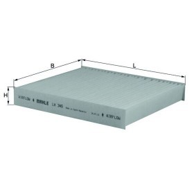 Innenraumfilter LA 345 von KNECHT günstig für 18,55 € online kaufen