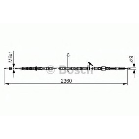 Handbremsseil 1 987 482 402 von BOSCH günstig für 68,41 € online kaufen