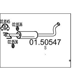 Achetez des Silencieux intermédiaire MTS 01.50547 à prix pour 60,73 €