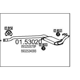 Acquista Marmitta centrale da MTS 01.53020 a buon mercato per soli 58,02 €