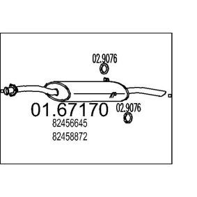 Endschalldämpfer 01.67170 LANCIA THEMA von MTS