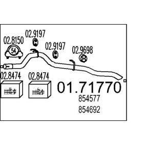 Abgasrohr 01.71770 von MTS günstig für 39,55 € online kaufen