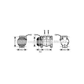 Compre Compressor, ar condicionado da PRASCO SZAK110 a um preço baixo por 357,86 €