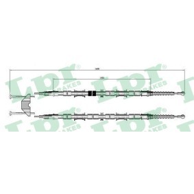 Handbremsseil C0312B von LPR günstig für 34,03 € online kaufen