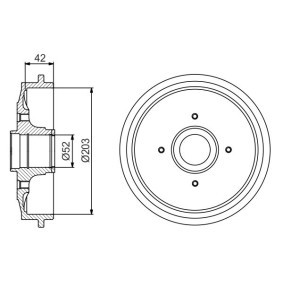Bremstrommel 0 986 477 201 von BOSCH günstig für 55,10 € online kaufen