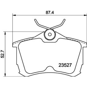 Dichtungssatz, Ölkühler 8MY 376 742-071 DAF von HELLA