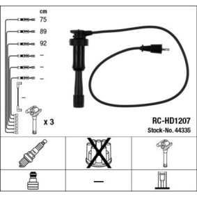 Acquista Kit cavi candele da NGK 44335 a buon mercato per soli 45,35 €