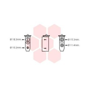 Comprar Válvula de expansión, aire acondicionado de VAN WEZEL 13001357 a bajo precio de 51,80 €