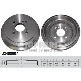Comprar Tambor de freno de NIPPARTS J3408007 a bajo precio de 36,56 €