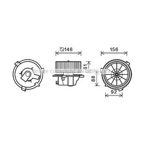 Achetez des Moteur électrique, pulseur d'air d'habitacle PRASCO FT8418 à prix pour 110,46 €