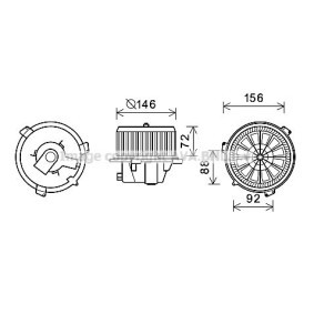 Achetez des Moteur électrique, pulseur d'air d'habitacle PRASCO FT8436 à prix pour 121,59 €