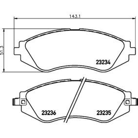 Bremsbeläge für DAEWOO von MINTEX