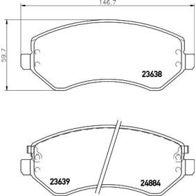 Bremsbeläge MDB2215 von MINTEX günstig für 36,86 € online kaufen