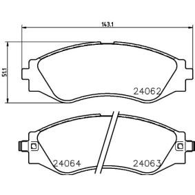 Bremsbeläge für DAEWOO von MINTEX