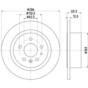 Bremsscheibe für CADILLAC von MINTEX