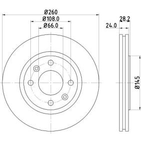 Bremsscheibe MDC868 von MINTEX günstig für 42,90 € online kaufen
