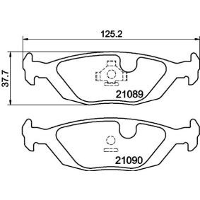 Bremsbeläge MDB1549 von MINTEX günstig für 19,20 € online kaufen